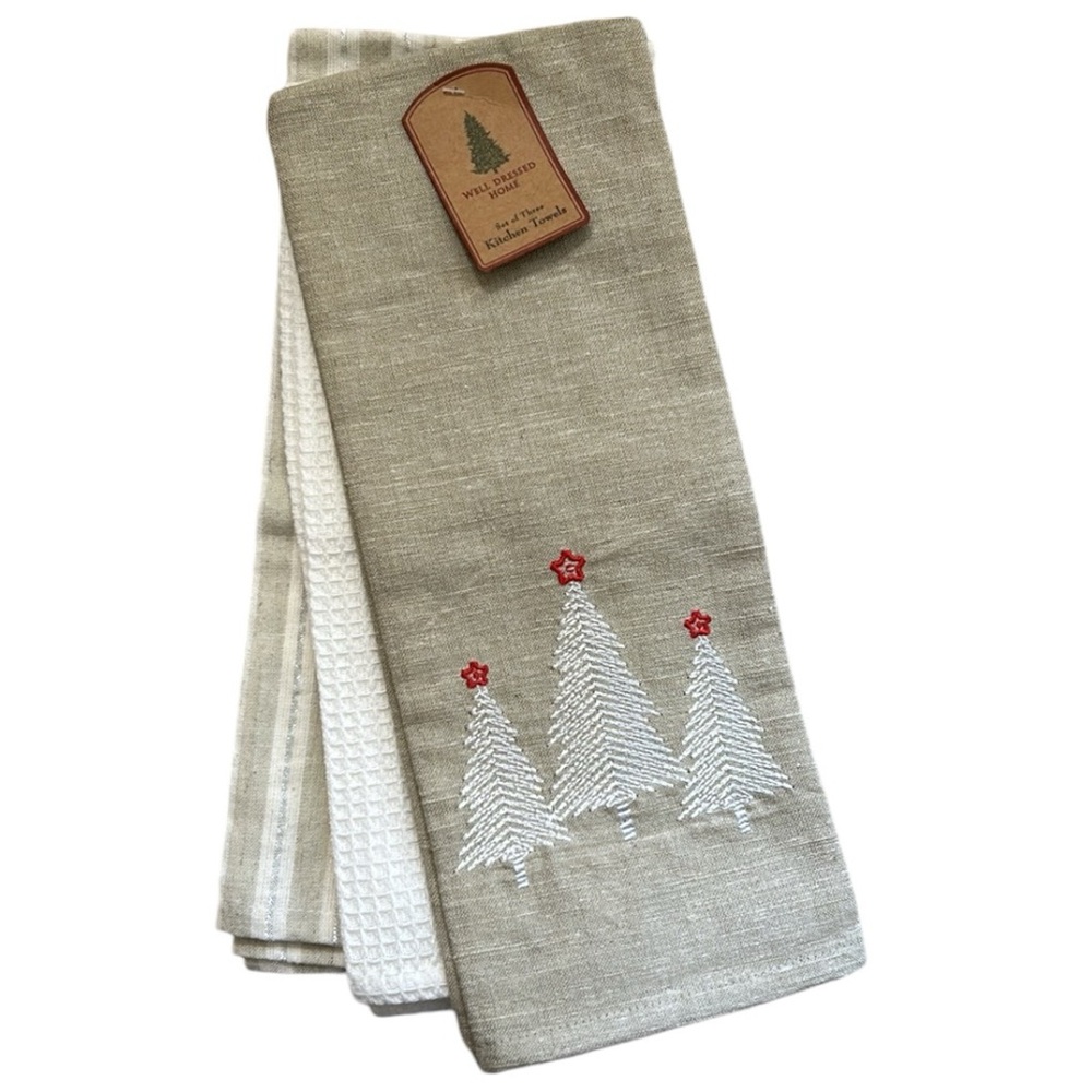 NWT Christmas Kitchen Towels by Well Dressed Home
